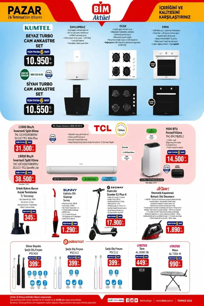 BİM Temmuz İndirimleri Başlıyor! Klima, Televizyon, Telefon ve Mutfak Ürünleri Satışta bim 17 26 temmuz aktuel urunler katalogu 2026 tablet kulaklik led yazi tahtasi ve ele 3347817 photogallery 4 - Marmara Bölge Gazetesi