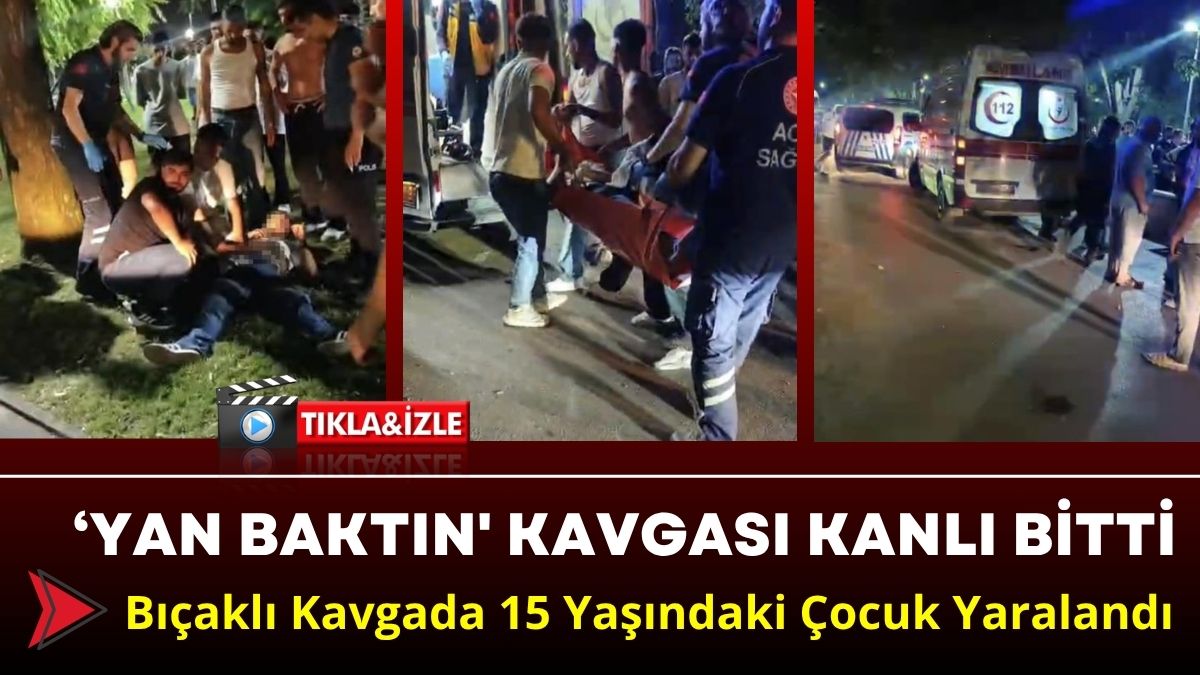 Bursa'da iddiaya göre parkta ‘Yan bakma' meselesinden kavga çıktı. Çıkan
