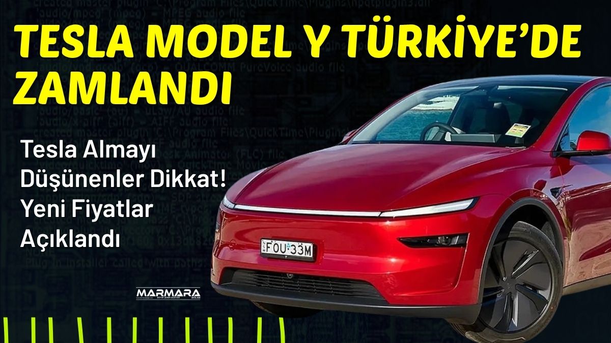 Tesla, Türkiye'de satışını sürdürdüğü Model Y serisinin fiyatlarında güncellemeye gitti.