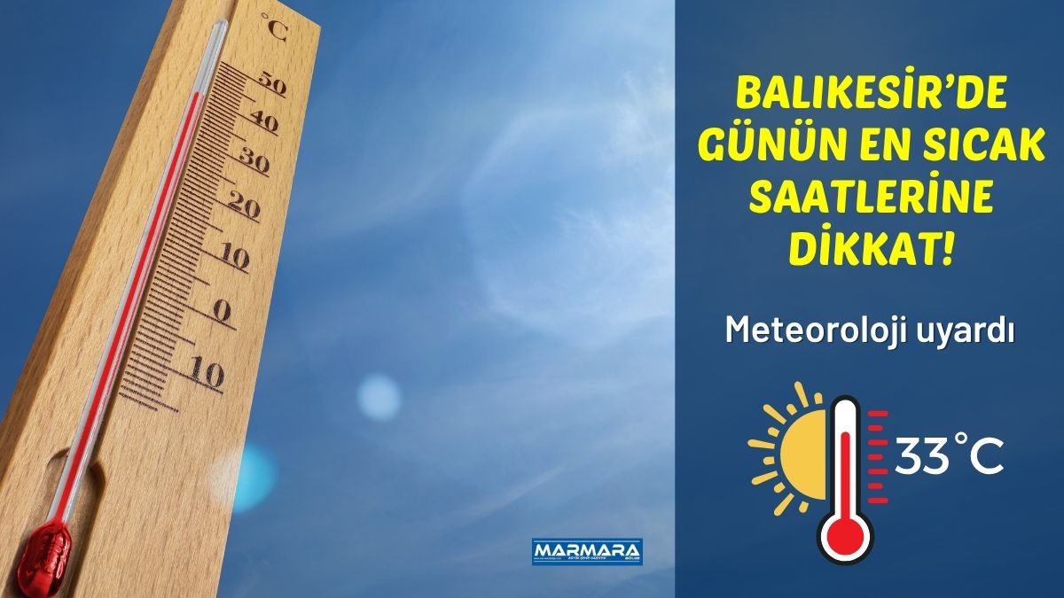 Meteoroloji verilerine göre Balıkesir’de 16 Temmuz Perşembe günü parçalı bulutlu
