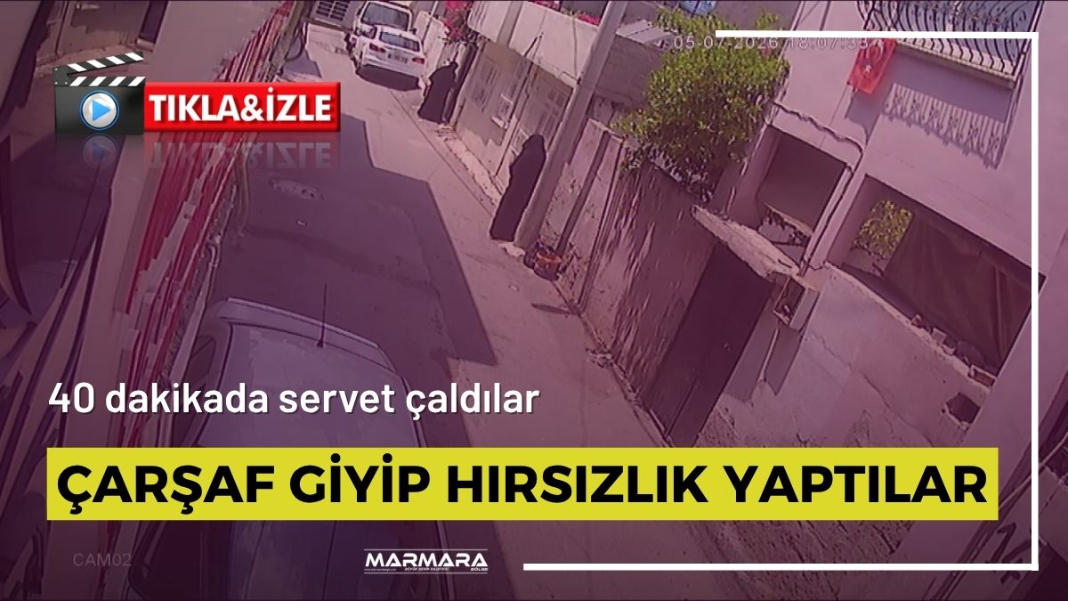 Adana’da çarşaf giyip yüzlerini gizleyen erkek şüpheli ile yanındaki kadın,