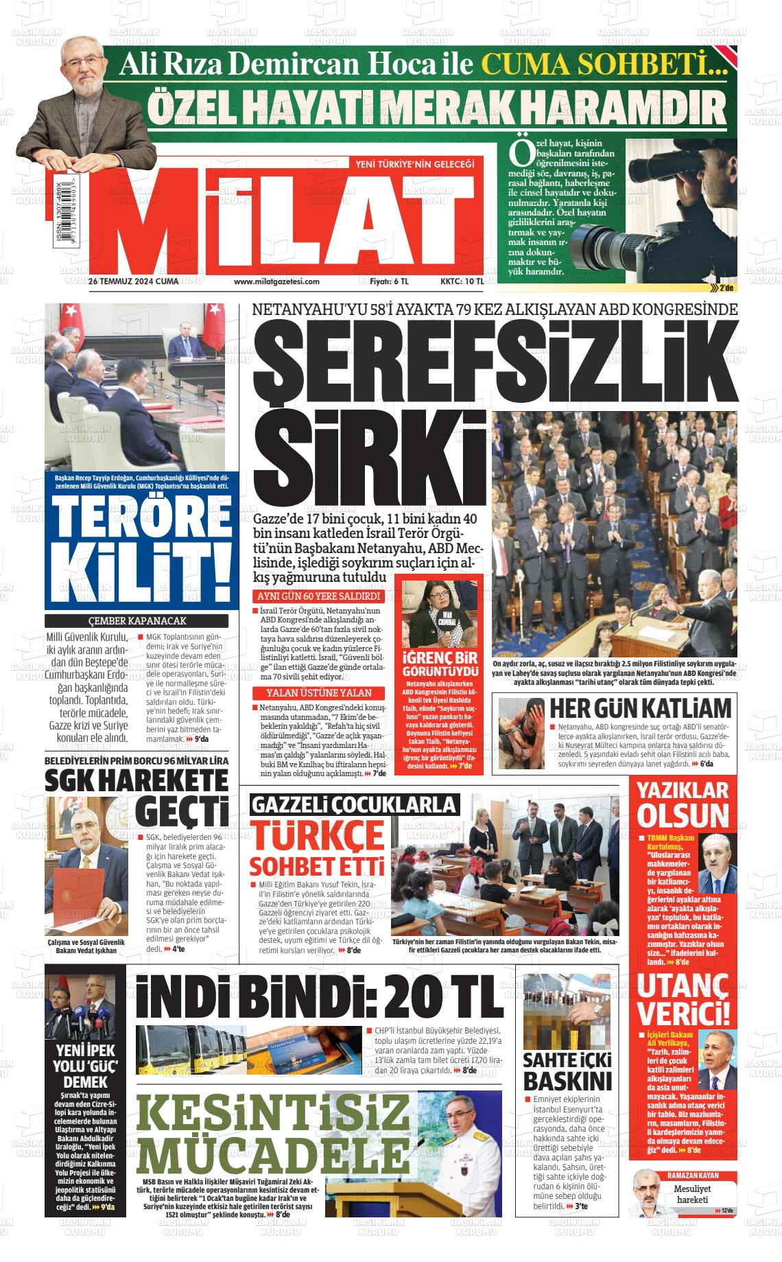 milat 26 temmuz 2024 tarihli gazetesi B - Marmara Bölge: Balıkesir Son Dakika Haberleri ile Hava Durumu